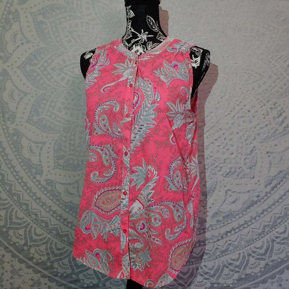 Button down tank top